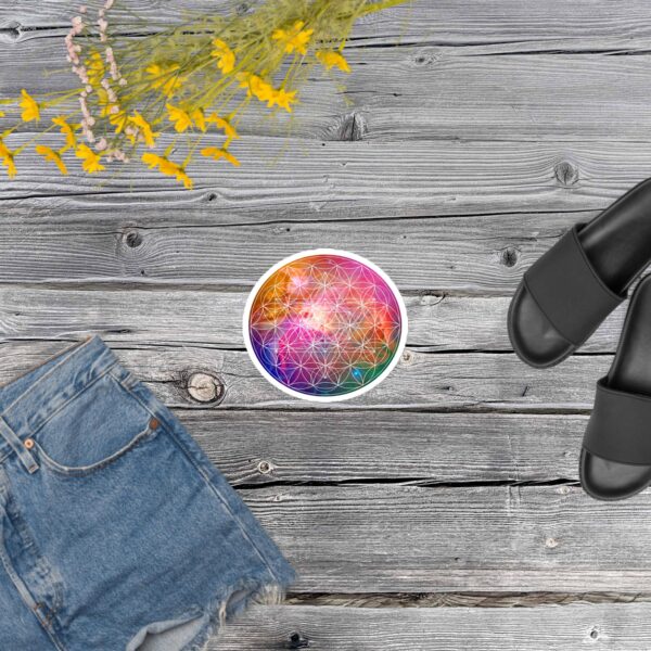 Coloful Flower of Life Bubble-free Stickers - Image 4