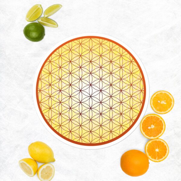 Gloden Flower of Life Bubble-free Stickers - Image 3