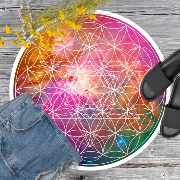 Coloful Flower of Life Bubble-free Stickers - Image 3