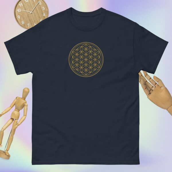 Golden Flower of Life Unisex Classic Tee - Image 2