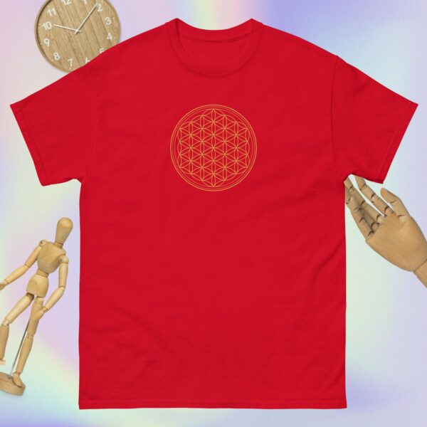 Golden Flower of Life Unisex Classic Tee - Image 3