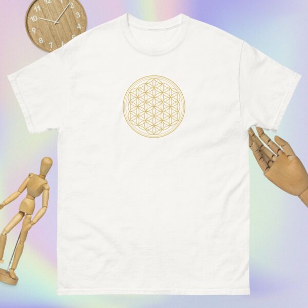 Golden Flower of Life Unisex Classic Tee - Image 4
